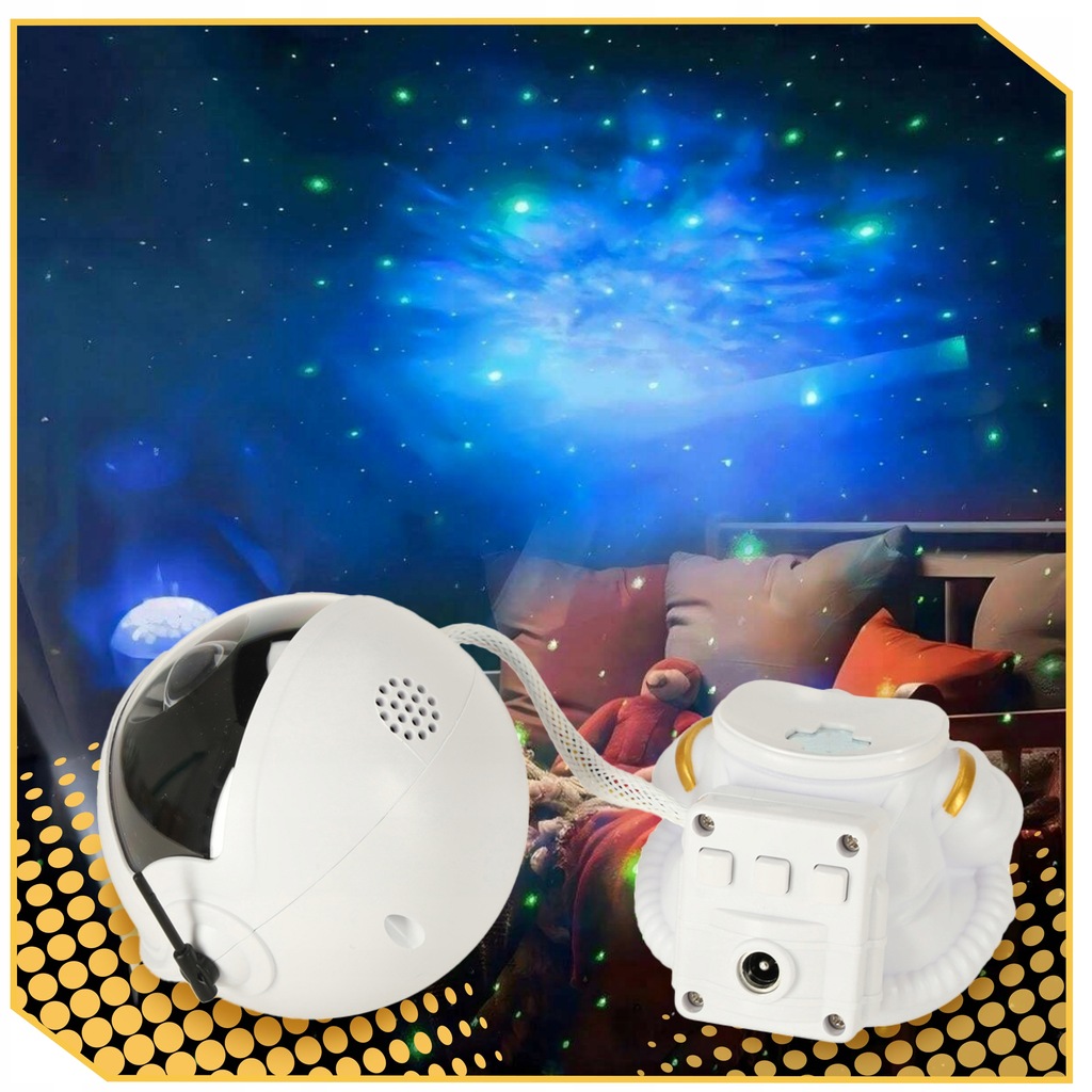 ASTRONAUTA PROJEKTOR GWIAZD Dla Dzieci Lampka Nocna Rzutnik LED Laserowy Płeć chłopcy dziewczynki